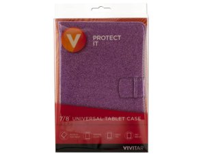 Bulk EC273 Vivitar Assorted Purple  Blue Glitter Universal Tablet Case