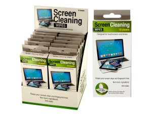 Bulk EL084 Screen Cleaning Wipes Countertop Display