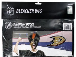 Bulk FB308 Anaheim Ducks Fuzzy Head Wig