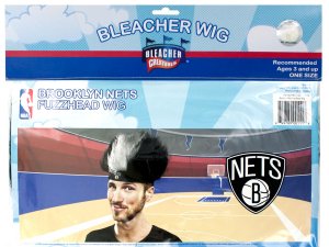 Bulk FB328 Brooklyn Nets Fuzzy Head Wig