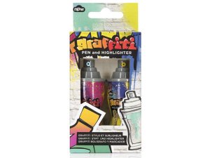 Bulk FB397 Graffiti Can Pen And Highlighter Set