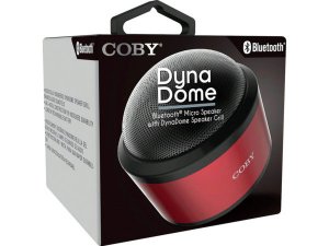 Bulk EN244 Coby Red Dyna Dome Bluetooth Speaker