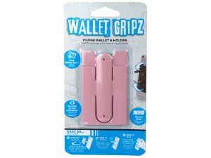 Bulk EN331 Wallet Gripz Phone Wallet And Holder In Pink