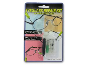 Bulk GC021 Eyeglass Repair Kit With Magnifying Glass