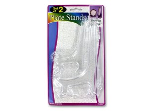 Bulk GC057 Clear Plate Stands