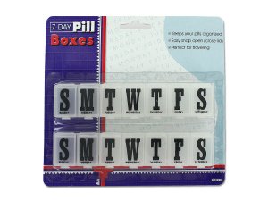 Bulk GH223 7 Day Pill Boxes Set