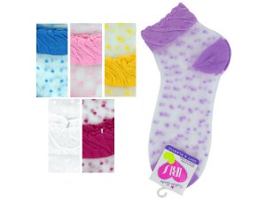 Bulk GH346 Mid Cut Dots Socks