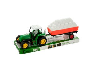 Bulk GH496 Friction Farm Tractor Truck  Trailer Set