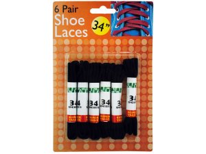 Bulk GL009 Black Shoe Laces