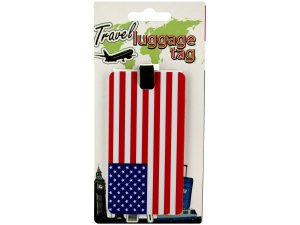 Bulk GL191 American Flag Luggage Tag