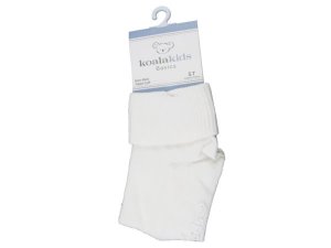 Bulk GH673 Koala Kids Basics White Baby Socks 5 Years Of Age