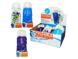 Bulk GL530 16 Oz. Foldable Water Bottle Countertop Display