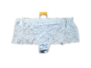 Bulk GL946 Light Blue Stretch Lace Underwear Thong