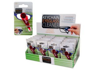 Bulk GM813 Key Chain Eyeglass Cleaner Countertop Display