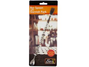 Bulk GR154 Bar Spoon With Garnish Fork