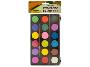 Bulk GR157 Watercolor Paint Palette Set With Brush