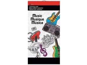 Bulk GP105 Music Small Coloring Pad