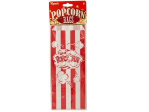 Bulk GT032 Striped Paper Popcorn Bags