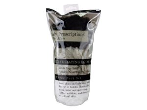 Bulk GR287 3 Pack Exfoliating Loofahs In Black White  Beige