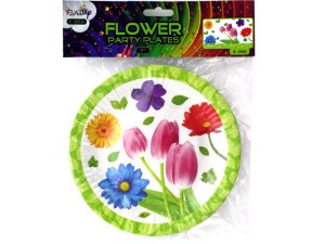 Bulk GW628 7quot; Floral Party Paper Plates