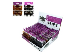 Bulk HB516 Claw Hair Clips Countertop Display