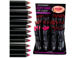 Bulk HB325 City Color City Chic Lip Liner Countertop Display