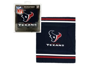 Bulk HB985 Houston Texans Microfiber Eyeglass Cleaning Cloth