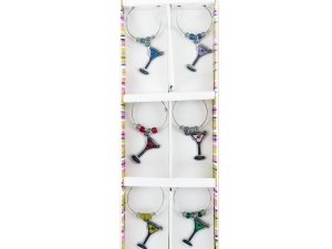 Bulk HG889 Martini Wine Charm Set