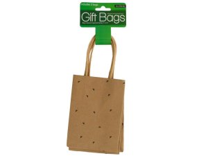 Bulk HH315 Small Triangle Print Gift Bags Set