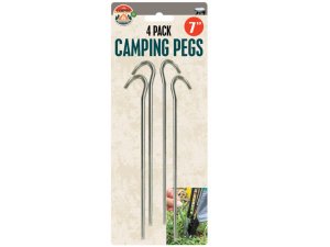 Bulk HH407 Metal Camping Tent Pegs Set