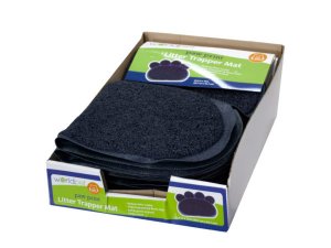 Bulk HH524 Paw Print Litter Trapper Mat Countertop Display