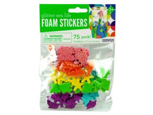 Bulk HH757 Glitter Sea Life Foam Stickers