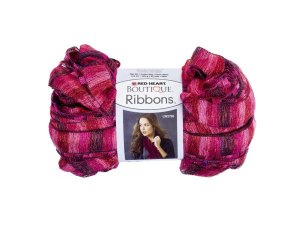 Bulk HI110 Metallic Pink  Red Rosebud Ribbons Yarn