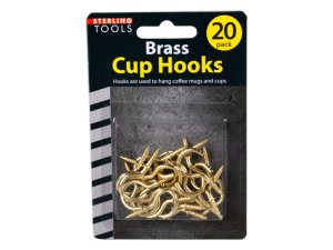 Sterling HS057 Brass Cup Hooks