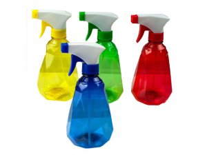 Bulk HP150 16 Oz. Diamond Shape Plastic Spray Bottle