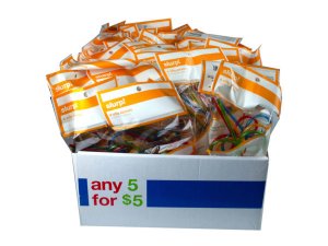 Bulk HP157 Set Of 4 Curly Straws In Countertop Display