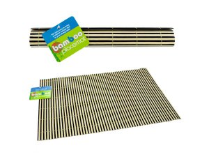 Bulk HT670 Striped Bamboo Placemat