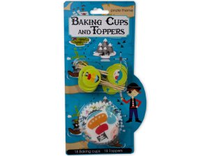 Bulk HW766 Kids Cupcake Baking Cups  Toppers Set