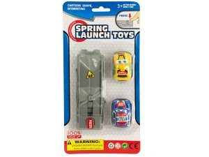 Bulk KA272 Press  Go Spring Launch Toy Cars Set