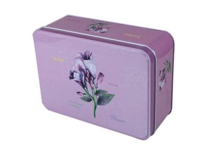 Bulk KA555 Tin Square Canisters In Four Assorted Colors