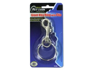 Sterling KC088 Giant Key Ring With Clip