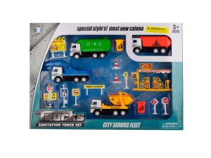 Bulk KL221 Friction Powered City Work Truck Play Set