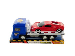 Bulk KL228 Friction Trailer Truck With Race Car Set