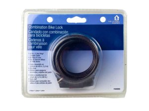 Bulk KL638 Helping Hands 48quot; Combination Bike Lock