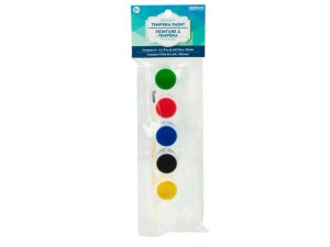 Bulk KM252 Tempera Primary Paint Pots With Brush