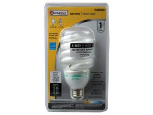 Bulk MA198 Utilitech 3-way Soft White Cfl Twist Light Bulb 50100150 W