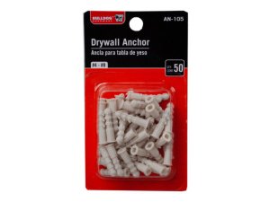 Bulk MT769 Bulldog Hardware 50 Count Plastic Drywall Anchors