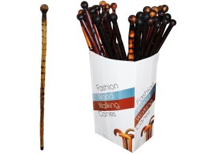 Bulk OB828 Wooden Walking Canes Floor Display