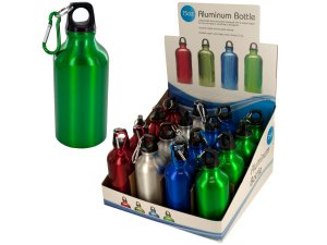 Bulk OC537 15 Oz. Aluminum Water Bottle Countertop Display