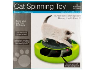 Bulk OC992 Cat Scratch Pad Spinning Toy With Mouse